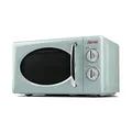 Produktbild: Girmi FM2100 Kombi-Mikrowelle, 1150 W, 20 Liter, Stahl, Wassergrün.