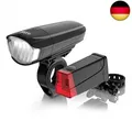 Produktbild: DANSI Fahrradleuchten-Set StVZO I LED-Fahrradlicht I Rad-Licht hell vorne +