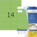 Produktbild: Herma 5061 Universal-Etiketten 105 x 42.3mm Papier Grün 280 St. Permanent haftend Tintenstrahldrucker, Laserdrucker