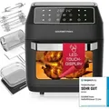Produktbild: GOURMETmaxx Heißluft-Ofen Digital 12l 1700W schwarz - Schwarz