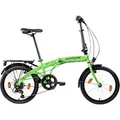 Produktbild: ZÜNDAPP ZF20 Speed Folder Klapprad Faltrad Stadtrad (Grün, 20 Zoll)
