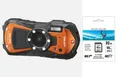Produktbild: Ricoh WG-80 orange + Zubehörpaket: 32GB SDHC Digitalkamera