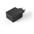 Produktbild: Schnellladegerät, 1x USB-C, 1x USB-A, PD, 30 W (00210575) - Schwarz/Grün/Violett/Weiß
