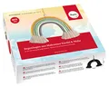 Produktbild: Rayher 55946999 Bastelpackung Makramee Regenbogen, Kordel und Wolle, ca. 25 x 20 cm, Regenbogen Dekoration
