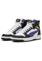 Produktbild: Puma Unisex Kinder Rebound V6 Mid Jr Sneaker, Puma White Team Violet Puma Black, 39 EU