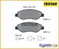 Produktbild: Bremsbelagsatz, Scheibenbremse Q+ TEXTAR 2455001 für Opel