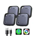 Produktbild: UGREEN FineTrack Duo GPS Tracker 4er Set Bluetooth iOS Android USB-C Aufladung