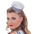 Produktbild: Damen Matrosenmütze für Kostüme ideal für Karneval und Mottopartys Blau Weiß