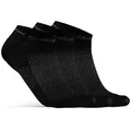 Produktbild: Craft Sportsocken Craft Unisex Sportsocken Core Dry Shaftless Sock 3-Pack 1910639 schwarz 46-48