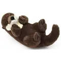 Produktbild: Uni-Toys Kuscheltier Otter - verschiedene Modelle - 26 cm (Länge) - Plüsch, Plüschtier, Uni-Toys Eco-Line - zu 100 % aus recyceltem Material gefertigt Rückenschwimmer | 26 cm