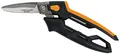 Produktbild: Fiskars Hochleistungsuniversalschneider, Bis zu 30% mehr Kraft, Länge 12 cm, Hitzebehandelte Klingen/Kunststoff Griff, Schwarz/Orange, PowerArc, 1027206