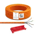 Produktbild: 25m Cat7 Netzwerkkabel Verlegekabel Messer Kabel Halogenfrei Installationskabel