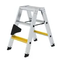 Produktbild: Stufen-Stehleiter beidseitig begehbar mit clip-step R13 Anzahl Sprossen: 2x3