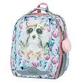 Produktbild: Baagl Schulranzen Mädchen 1. Klasse, Shelly Schultasche Grundschule, Leichter Kinder Hartschalen-Ranzen, Tornister mit Brustgurt (Waschbär)