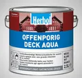 Produktbild: HERBOL Offenporig Deck Aqua 2.5 LTR seidenmatt Deckfarbe Wetterschutzfarbe WEISS