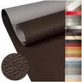 Produktbild: ANRO Stoff Kunstleder Polsterstoff Lederimitat zum Nähen & Beziehen, Wasserundurchlässig Robust Hochwertig Kreativkunstleder Möbelstoff braun 140 cm x 450 cm x 0.09 cm