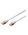 Produktbild: DIGITUS Patch-Kabel RJ-45 M 3 m SFTP CAT 6 glatt halogenfrei mit Knickschutz Grau (DK-1644-030)