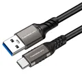 Produktbild: TechExpert USB A USB C Kabel 3.2 gen2 Geschwindigkeit 10Gbps Laden bis zu 60W...