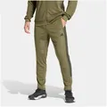 Produktbild: adidas Performance Sporthose WORKOUT ESSENTIALS ALL-SET 3-STREIFEN, GEWIRKTES MATERIAL (1-tlg) Trainingshose, Climacool, reguläre Passform grün S