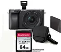 Produktbild: Sony Alpha ILCE-6400 A mit 16-50mm OSS II schwarz mit 64 GB MegaSet