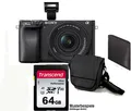 Produktbild: Sony Alpha ILCE-6400 A mit 16-50mm OSS II schwarz mit 64 GB MegaSet