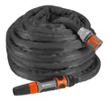 Produktbild: Gardena Textilschlauch Liano Set 20m: flexibler und robuster Gartenschlauch aus Textilgewebe, Schlauch ideal für Balkon und Terrasse, kein Knicken oder Verdrehen, schwarz/anthrazit/orange (18434-20)