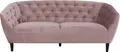 Produktbild: ACTONA GROUP 3-Sitzer Ria Couch, Sofa, Samtstoff, Massivholz-Beine, Taschenfederkern, Tufting, mit Armlehnen