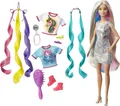 Produktbild: Barbie Fantasie-Haar Puppe (blond), Meerjungfrau- und Einhorn-Look, Anziehpuppe
