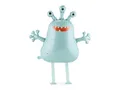 Produktbild: PartyDeco® FB378 Folienballon Laufender Außerirdischer 58x60cm für Helium - Walking Ballon Alien Figur - Luftballon für Geburtstag Weltraumparty Luftballon als Partydeko - Blau - 1 Stück