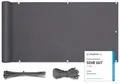 Produktbild: Sekey Balkon Sichtschutz Balkonabdeckung Balkonverkleidung blickdichte Wind- und UV-Schutz, 100% Privatsphäre, mit Ösen, Nylon Kabelbinder und Kordel, 75 x500cm Anthrazit