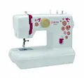 Produktbild: CARINA Nähmaschine Junior I 6 Stichprogramme I Auto-Fadenspannung & Fadenabschneider I LED-Nählicht I inkl. Stickerbögen I Kinder Nähmaschine (weiß)