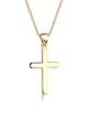 Produktbild: Elli Halskette Damen Kreuz Symbol Basic in 925 Sterling Silber Vergoldet