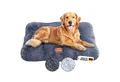 Produktbild: Wahre Tierliebe Tierbett Hundekissen Fluffy - Premium Flauschiges Kuschelbett - waschbar, 100% Polyester, Made in Germany, verschiedene Größen und Farben, waschbarer Bezug