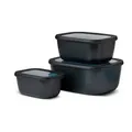 Produktbild: Mepal Vorratsdose Cirqula 3tlg. Kunststoff Schwarz M (Medium)