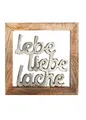 Produktbild: G.i.l.d.e Rahmen Lebe, Liebe, Lache Höhe 20 cm