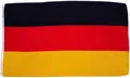 Produktbild: trends4cents Fahne Flagge Deutschland Top Qualität 90 x 150 cm, extra starke Messing-Ösen, extrem reißfest, Stoffgewicht ca. 100 g/m², sehr robust