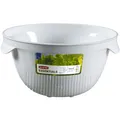 Produktbild: Keter Germany GmbH CURVER ESSENTIALS Seiher mit Griffen, 3 Liter, Kunststoffsieb für den Haushalt, Farbe: weiß 221933