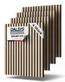 Produktbild: Dalsys Wandpaneel Akustikpaneele, BxL: 60x60 cm, (DIY Wandgestaltung, Lamellenwand mit Geräuschedämmung, 4-tlg) Wandverkleidung in der Optik Eiche hell