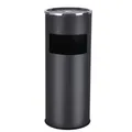 Produktbild: Standaschenbecher 30 L mit Aschenbecher Schwarz 60,5 x 24,5 cm für draußen Mülleimer Abfalleimer mit Inneneimer SONGMICS LTB17C