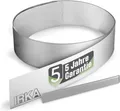 Produktbild: IRKA Rasenkante Metall verzinkt L10m H25cm – Flexible Beeteinfassung 1 mm stark Rasenkantenband für Garten Beetbegrenzung Beetumrandung