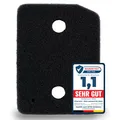Produktbild: Filter passend für Miele T1 9164761 Trockner Wärmepumpentrockner Fein-Grob | 207 x 157 x 30mm | Schwammfilter Filtermatte Kondenstrockner Fusselfilter Schaumstoff Schaumfilter Sponge