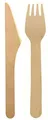 Produktbild: Messer und Gabel aus Holz 200 tlg. Besteckset