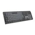 Produktbild: Logitech MX Mechanische kabellose beleuchtete Performance-Tastatur, Taktile leise Tasten, Hintergrundbeleuchtung, Bluetooth, USB-C, macOS, Windows, Linux, iOS, Android, Metall, Deutsches QWERTZ - Grau