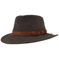 Produktbild: Breiter Rollbarer Outdoor Filzhut Trekkinghut 100% Wolle Hut Wasserabweisend Faltbar Ledergarnitur Herren und Damen Hellgrau 58