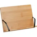 Produktbild: Relaxdays Leseständer Bambus Natur Klappbar Neigungsverstellbar mit 2 Klemmen 3,5 cm x 28 cm x 20 cm 0,6 kg