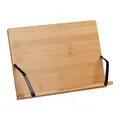 Produktbild: Relaxdays Leseständer, Bambus, 4 Neigungswinkel, klappbar, Buchablage H x B: 19 x 28 cm, für Bücher & Tablets, Natur