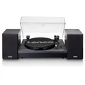 Produktbild: Lenco LS-301BK - Bluetooth® Plattenspieler mit Zwei externen Lautsprechern und 2 x 10 Watt RMS, schwarz