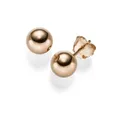 Produktbild: Schmuck Krone Paar Ohrstecker Ohrstecker Kugel 8mm, 585 Rotgold, glänzend, Gold 585
