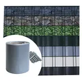 Produktbild: Sichtschutz PVC - Grau RAL 7040-35m (7m²) - Doppelstabmatten Zaunfolie Windschutz blickdicht Windschutz