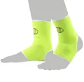 Produktbild: BAY-Sports Fußbandage Knöchelbandage Fußgelenkbandage Sprunggelenk Paar Knöchel neongrün, XL